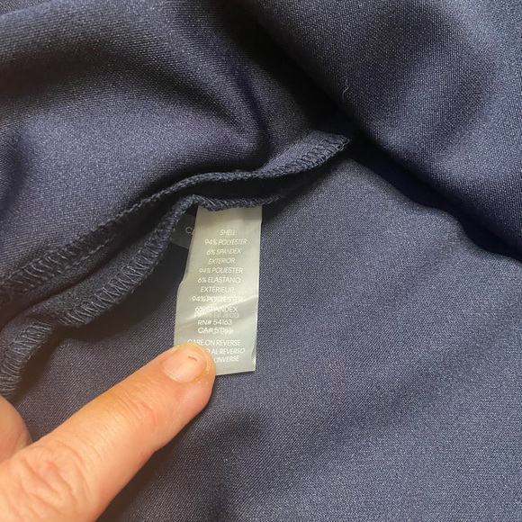 Calvin Klein Navy Fit & Flare Short Sleeve Dress Size 4 - Picture 5 of 7